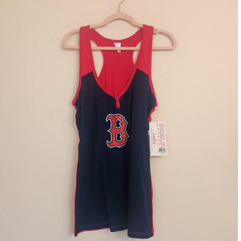 NWT Boston Red Sox Black Red Tank Top L